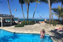 Best pool location at Cabarete beach