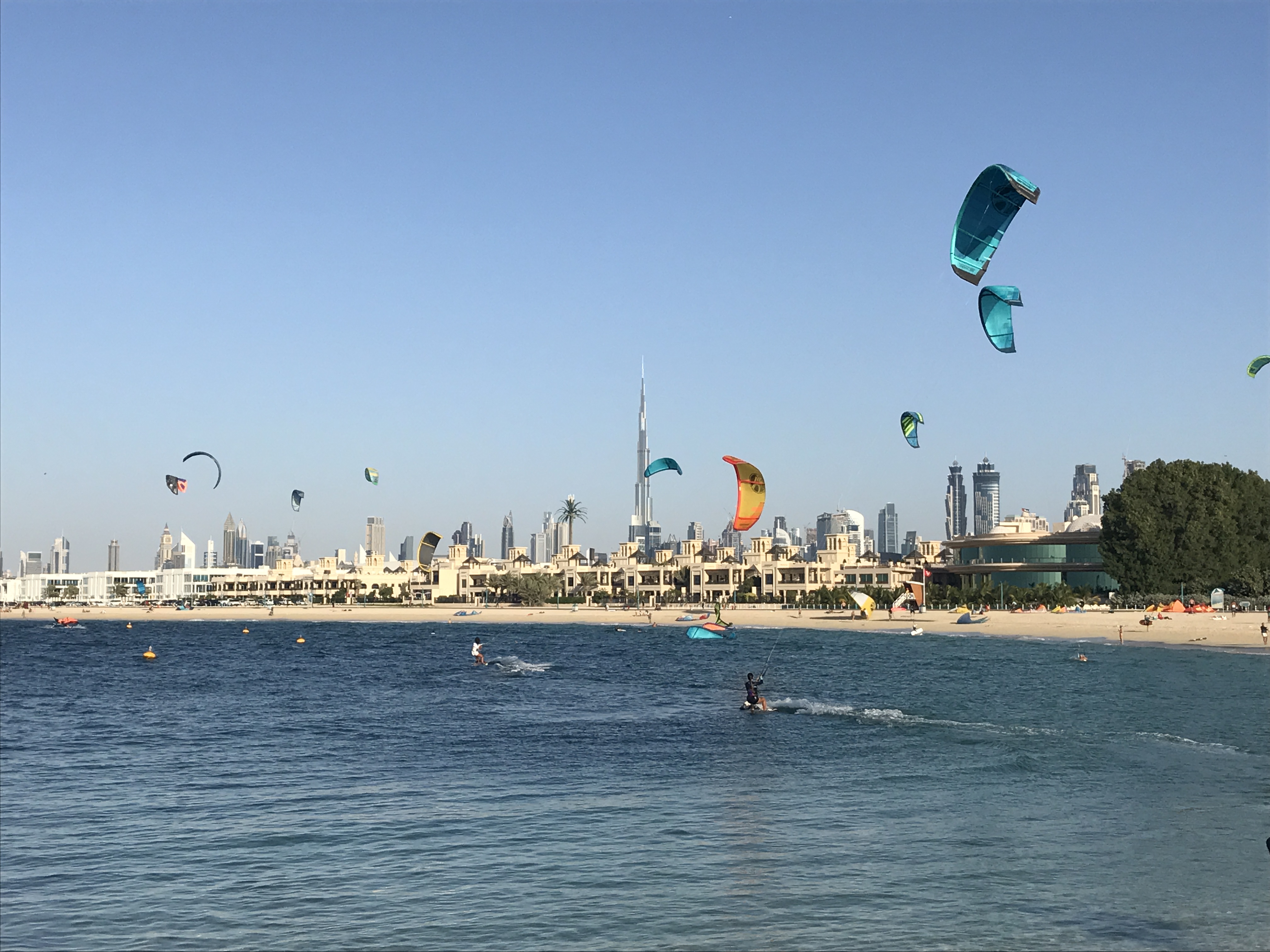 Surfing with a view on Burj Khalifa